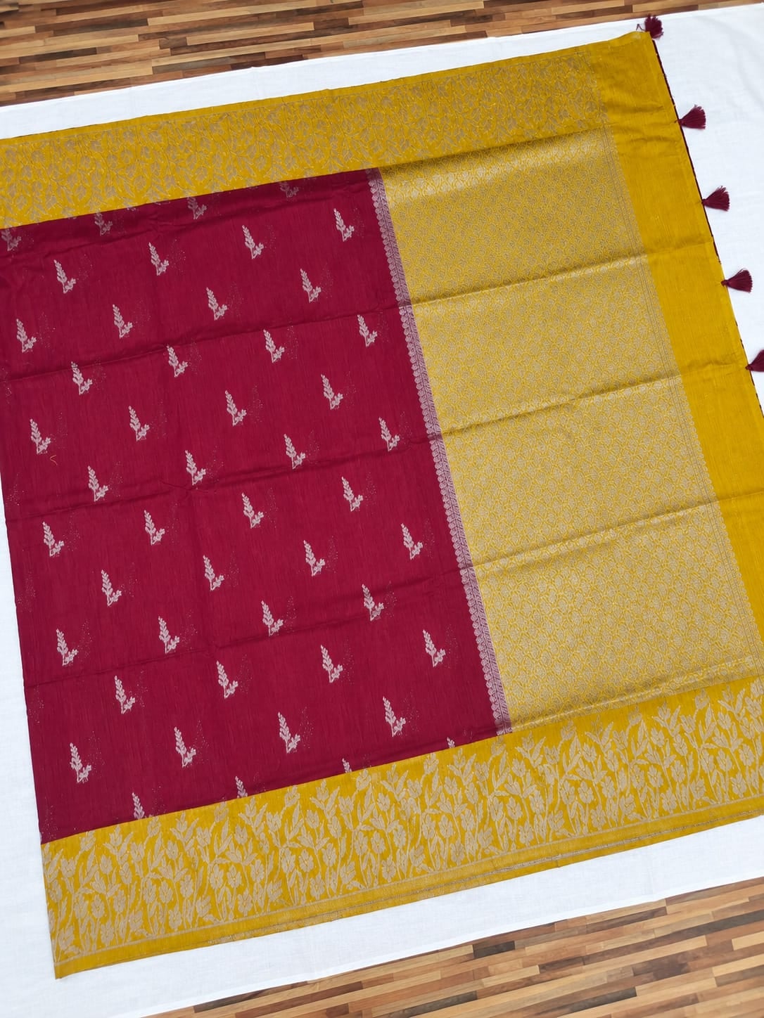 Tussar Linen Saree