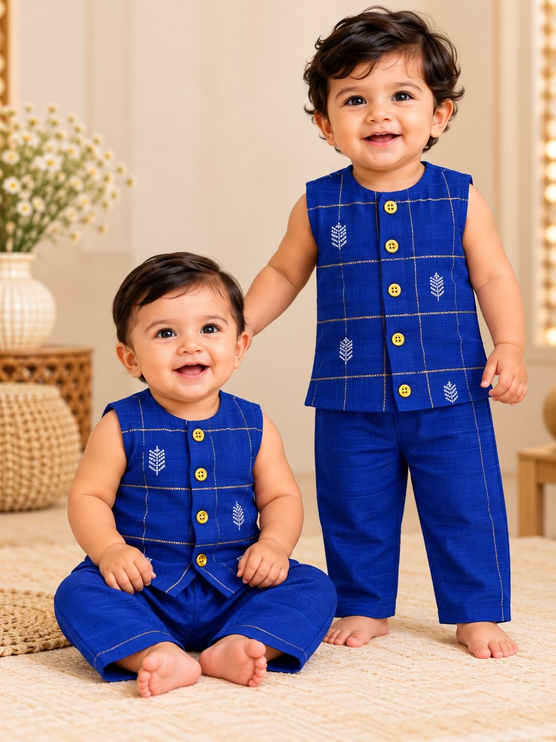 Royal Blue Traditional Ethnic Set