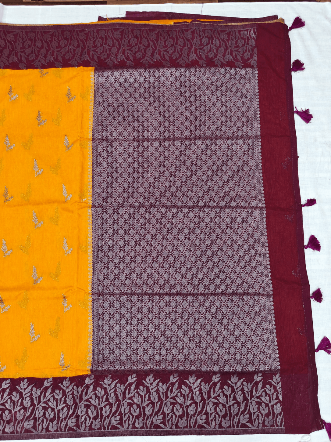 Tussar Linen Saree, Pallu