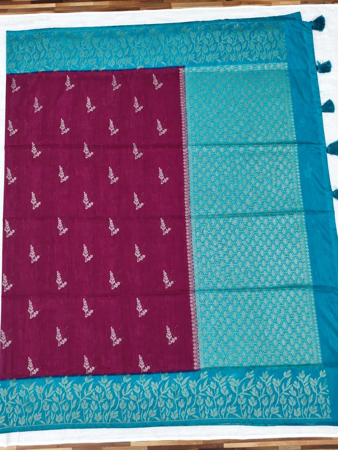 Tussar Linen Saree