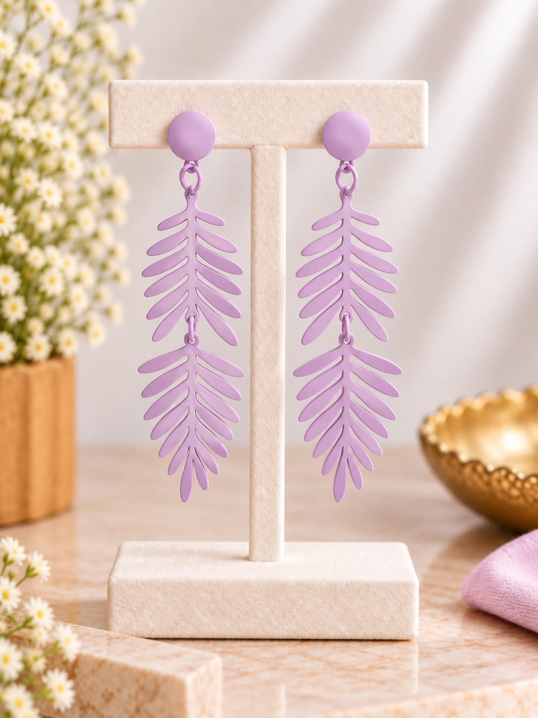 Cascading Leaf Earrings