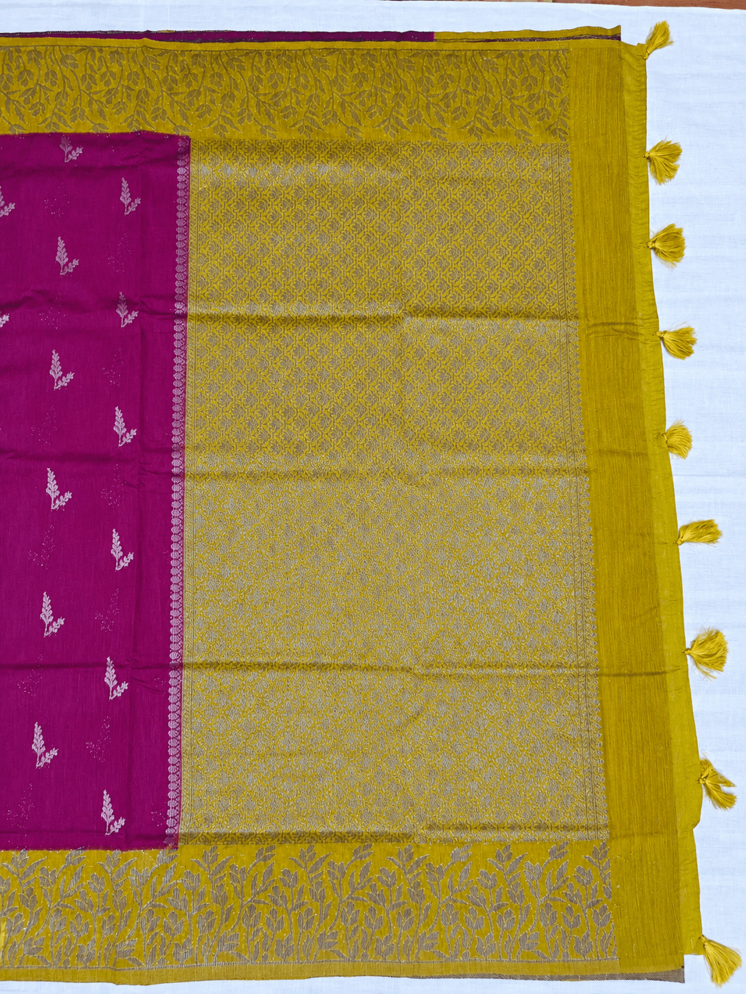 Tussar Linen Saree, Pallu