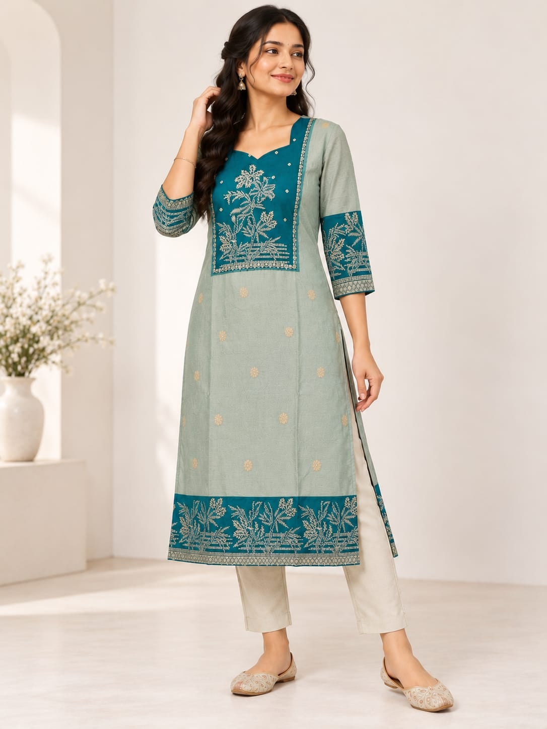 Silk Cotton Kurti