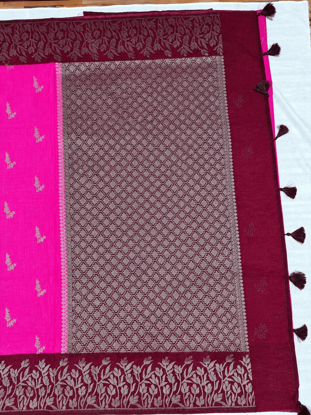 Tussar Linen Saree, Pallu